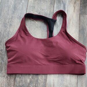 Luxe Burgundy Sports Bra
